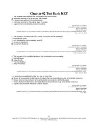 Economics Chapter 2 1 The Invisible Hand Refers The Coordination That