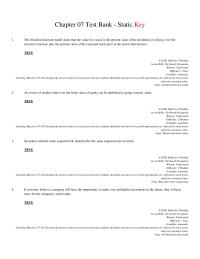 Finance Chapter 7 1 The Growth Mature Companies Primarily Funded