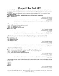 Economics Chapter 5 1 Economics The Concept Surplus Measures The Benefit