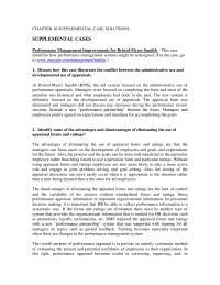 Chapter 10 Homework BMS Replaced The Appraisal Forms And Ratings