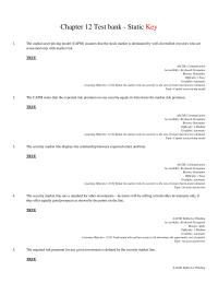 Finance Chapter 12 1 The Security Market Line Displays The Relationship