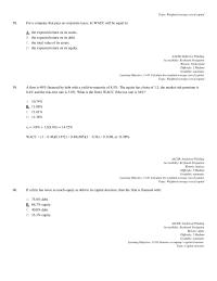 Finance Chapter 13 2 For Company That Pays Corporate Taxes