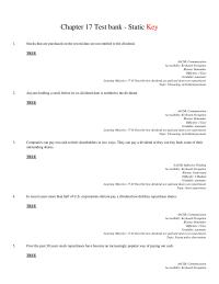 Finance Chapter 17 1 You Currently Own 200 Shares Stock