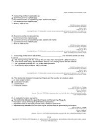Economics Chapter 12 2 Accounting Profits Are Calculated As Total