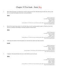 Finance Chapter 19 1 Which These Events Reduces Cash Holdings