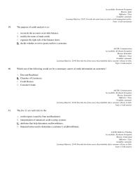 Finance Chapter 20 2 The Purpose Credit Analysis To Reconcile