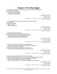 Economics Chapter 16 1 General Economists Place All Factors Production Into