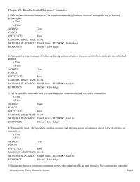 Chapter 1 The increase in broadband connections in homes is a key