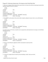 Chapter 2 At a technological level, the Web is nothing