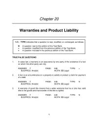 Business Law Chapter 20 A design defect is not the sort of product defect that