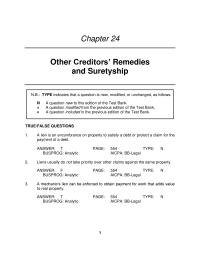 Business Law Chapter 24 In some states, a judgment creditor must obtain a separate order