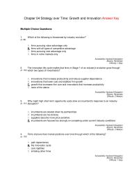 Chapter 4 Which of the following is threatened by industry evolution