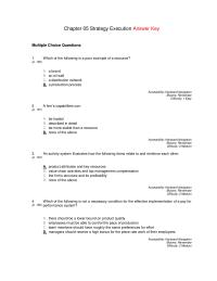 Chapter 5 Which of the following is a poor example of a resource