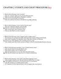 Chapter 2 The Federal Courts the Executive Officer Called