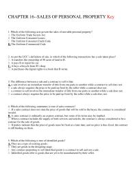 Chapter 16 Which The Following Acts Govern The Sales