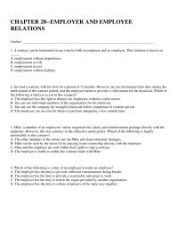 Chapter 28 Contract Can Terminated Any Time Both Employer