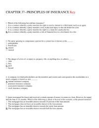 Chapter 37 Which The Following Best Defines Insurance Contract