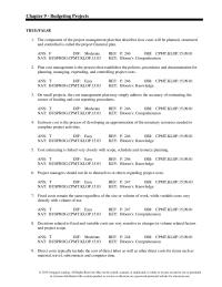 Chapter 9 Recurring costs tend to occur during project planning