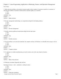 Mathematics Chapter 4&nbsp;Media selection problems can maximize exposure quality