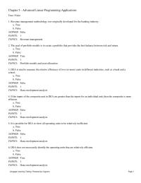 Mathematics Chapter 5&nbsp;De a Linear Programming Model Will Include Constraint