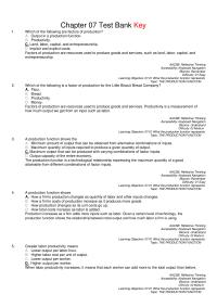 Chapter 7 Which The Following Are Factors Production Output