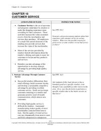 Marketing Chapter 18 Homework Although Customer Complaints Can Provide Useful Information