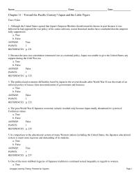 Chapter 11 Powered Cognero page 7 name class date Toward The Pacific Century