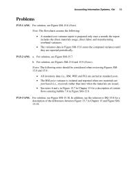 Chapter 15 Homework Note Accounting Information Systems 10e