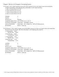Chapter 3 Review Companys Accounting System 81 Which The Following