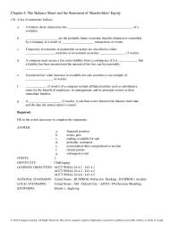 Chapter 4 Below List Common Ratios Necessary For