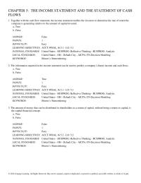 Chapter 5 Interperiod tax allocation involves apportioning a