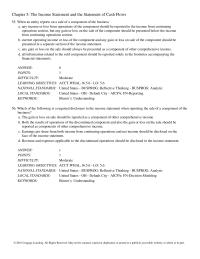 Chapter 5&nbsp;The Income Statement and the Statement of Cash Flows