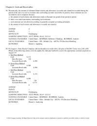 Chapter 6 What The Amount Bad Debt Expense for The
