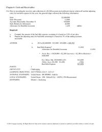 Chapter 6 June 30 required prepare The Receivables Portion Davidsons First