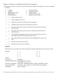 Chapter 7 Trooper Company has provided the following inventory data