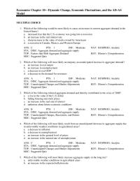 Chapter 10 The Short run Effects Favorable Supply Shock