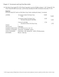 Chapter 13 Declared and paid a cash dividend, $175,000