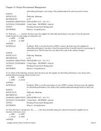 Chapter 12 After planning for procurement management, which of