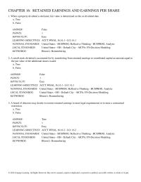Chapter 16 Michael Declared 10 Stock Dividend Distributed February15