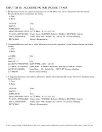 Chapter 18 Accounting For Income Taxes 31 The Amount Owed