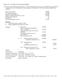 Chapter 19 In 2016, the Electrician Company decided to amend