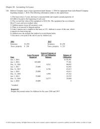 Chapter 20 The present Value The Minimum Lease Payments Equal
