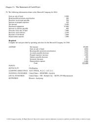 Chapter 21 The following are several transactions and events that