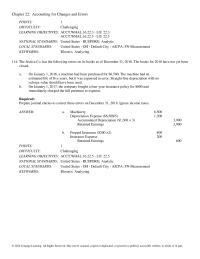 Chapter 22 Meagan Co Has The Following Errors