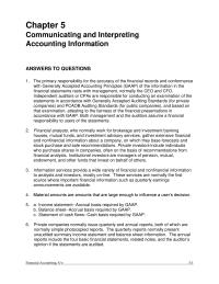 Accounting Chapter 5 Homework Press Release 4 Annual Report 5 Form