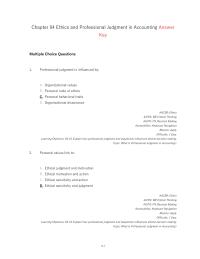 Chapter 4 Professional Judgment Influenced By Organizational Values Personal