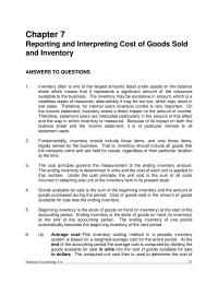Accounting Chapter 7 Homework Goods Sold And Transit Fob Destination Are