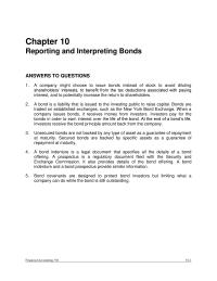 Accounting Chapter 10 Homework Issue Price Market Rate Less Than Coupon