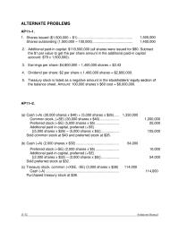 Accounting Chapter 11 Homework After 2for1 Stock Split The Par Value