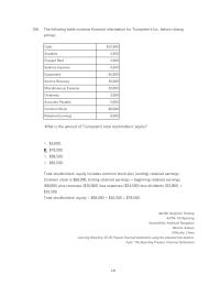 Chapter 3 The Following Table Contains Financial Information